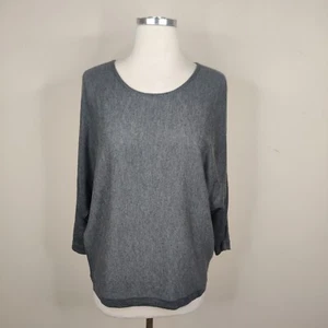 Splendid Sweater XS Womens Dolman Sleeve Grey Soft Knit Cashmere Blend - Picture 1 of 13