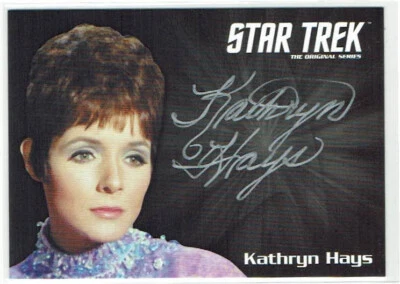 Star Trek Captain's Collection Autograph Auto Card Kathryn Hays as Gem Silver - Image 1 of 2