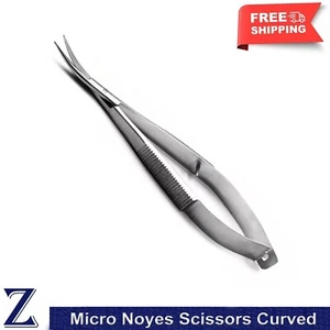 Ophthalmic Micro Noyes Spring Action Scissor Surgical Operating Dissecting Shear - Picture 1 of 4