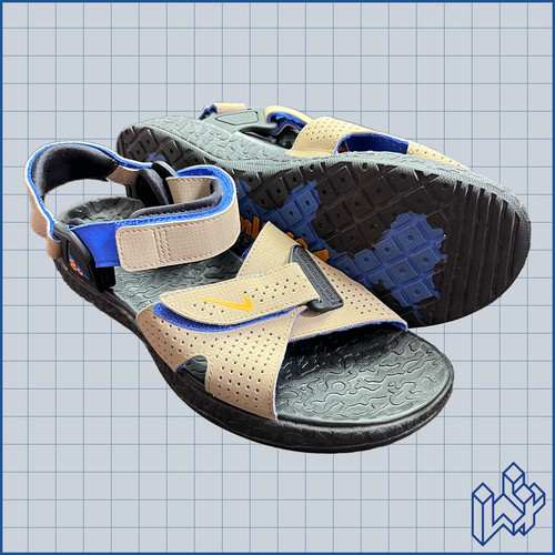 Sandali Nike ACG Air Deschutz UK7 kaki circuito arancione iper royal