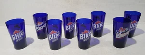 Menge 8 Libbey Labatt Blau Kobalt Glas Gläser Bier Becher 5 7/8" H - Bild 1 von 6