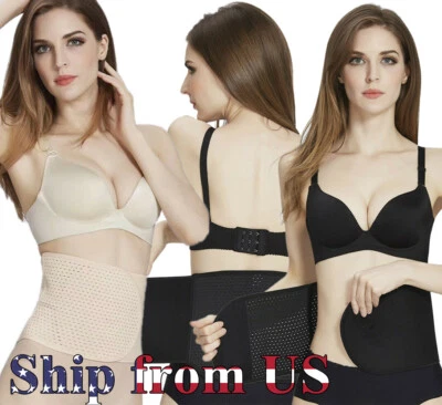 Women Waist Trainer Body Shaper Tummy Control Belt Belly Girdle Cincher Band US - Image 1 of 4