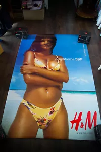 H&M HELENA CHRISTENSEN A French Bus Shelter Vintage Advertising Poster Original - Picture 1 of 7