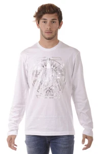 Versace Jeans T-Shirt Sweatshirt Cotton Man White B3GQA794 3 Sz.M MAKE OFFER - Picture 1 of 11