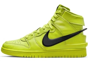 NIKE DUNK HIGH X AMBUSH FLASH LIME/BLACK SIZE 9.5 BRAND NEW W/BOX (CU7544-300) - Picture 1 of 10