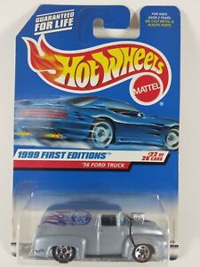 '56 FORD DELIVERY TRUCK 1/64 HOT WHEELS 1999 FIRST EDITIONS #22/26 BLUE VARIANT