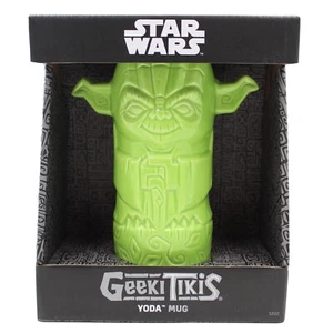 Star Wars Geeki Tikis Yoda Ceramic Mug 12 Oz NIB Disney Collectible Holiday Gift - Picture 1 of 11