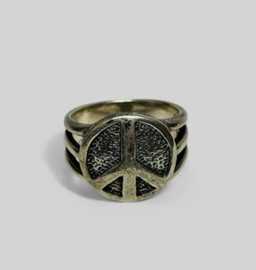 Silpada Sterling 925 Silver Peace Sign Ring R2004 Sz 7 - Picture 1 of 7