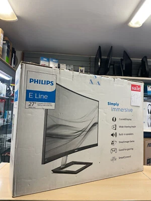 Philips E line monitor curved 27” - Image 1 of 2