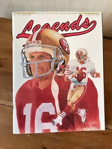 Rivista memorabilia sportiva Joe Montana Legends 1990 2° anniversario da collezione - Foto 1 di 6