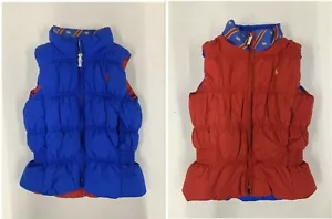 Brand New with Tag Polo Ralph Lauren Girls 6 Reversible Padded Down Zipped Vest - Picture 1 of 39