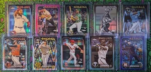 2024 Topps Chrome 🔥 X-FRACTORs, REFRACTORs, & NUMBERED CARDS 🔥 U PICK - Picture 1 of 487