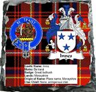 Scottish Clan Crest Innes Rock Slate 14cm X 14 Cm Excellent Quality Slate