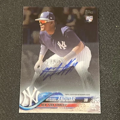 MIGUEL ANDUJAR Rookie Auto 2018 Topps Clearly Baseball CAA-MA - Image 1 of 2