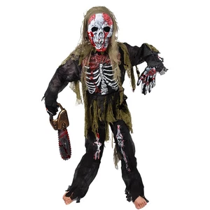 Nuovo vestito costume Halloween spaventoso ragazzo bruciante scheletro inquietante zombie morto - Foto 1 di 13