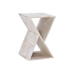 Tim 15.75 in. Whitewash Brown Square Wood End Table with Storage - Picture 1 of 9