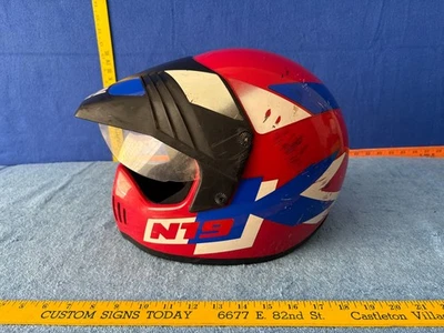 Casco de motocross de colección Nolan N19 mediano INTERIOR NECESITA RESTAURADO Foto 1 de 4