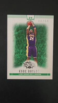 2007-08 KOBE BRYANT TOPPS TRIPLE THREADS EMERALD SP PARALLEL #44/66! CARD #24! - Image 1 of 4