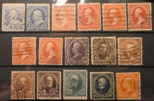 Scott #246-260, 250b, Part-Set of 15 +1, Used - Picture 1 of 1