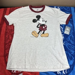 Disney Mickey Mouse Short Sleeve Cotton T-Shirt Women's Size S NWT - Picture 1 of 10