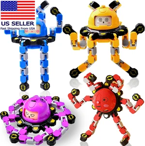 4Pcs Transformable Fidget Spinners for Kids Fidget Toys Teens Adults Sensory Toy - Bild 1 von 6