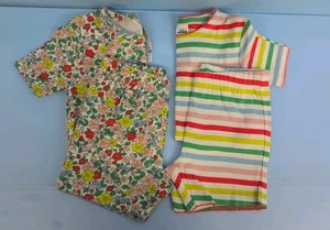 Mini Boden Set of 2 Snug Fit Assorted 2pc Short Pajamas 9Y Apple Blossom Multi - Picture 1 of 15