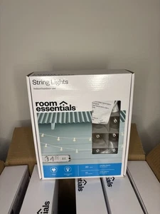 Room Essentials Indoor/Outdoor String Lights, White (15ft10in) 20 Lights 6 Boxes - Picture 1 of 4