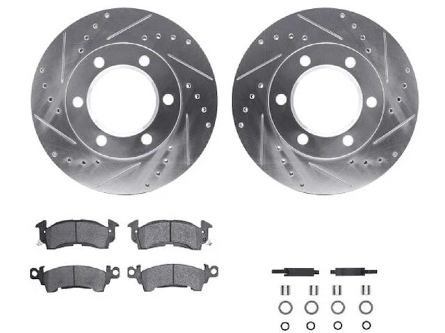 For Chevrolet V10 Suburban Brake Pad and Rotor Kit Dynamic Friction 41233PRKR - Image 1 of 2