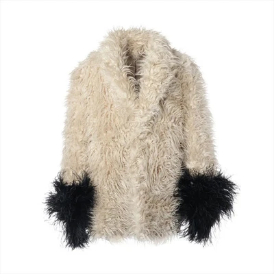 Gucci 22SS Acrylic x polyester coats 46 Men's White x black  673824 hanger with - Image 1 of 4