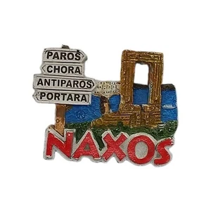 MAGNETE CALAMITA RESINA FRIGO SOUVENIR FRIDGE MAGNET NAXOS GRECIA - Picture 1 of 1