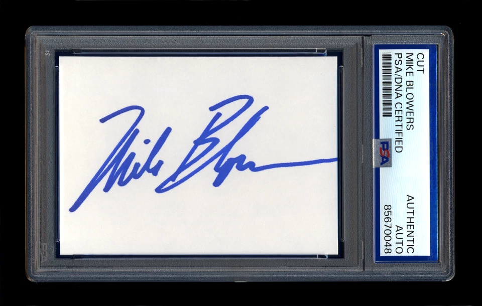 MIKE BLOWERS SIGNED MINT CUT PSA/DNA AUTOGRAPHED SEATTLE MARINERS - Image 1 of 1