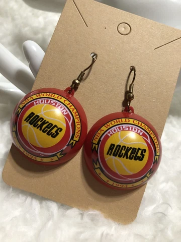 Houston Rockets 1994 NBA World Championship Earrings! Cover