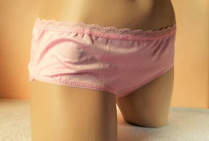 Baby rosa seidiges Höschen - butterweiches flüssiges Satin Höschen UK 16 XL US 9 34" - Bild 1 von 10