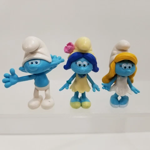 Jakks Pacific: The Smurfs The Lost Village- Blossom, Clumsy, & Smurfette Figures Cover