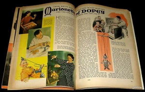 DOPEY 1938 MARIONETTE-MAKING PICTORIAL SNOW WHITE AND THE SEVEN DWARFS * DISNEY - Picture 1 of 2