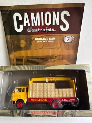 Ixo Altaya Camion D'Epoca N° 7 - Berliet Gak Brasseur Viniprix Al 1/43° - Immagine 1 di 4