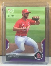 2021 TOPPS NOW Opening Day #OD-364 PAUL DEJONG CARDINALS Purple Parallel 22/25