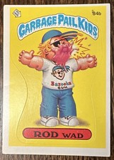 1986 Topps Garbage Pail Kids Card #84b ROD WAD Original 3rd Series Vintage GPK