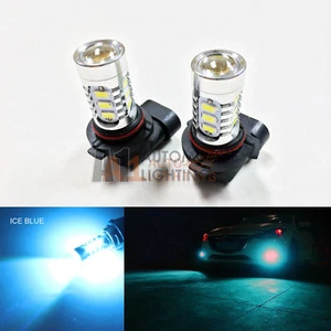 2x Ice Blue H10 9145 15w High Power Bright Car LED Bulbs 5730 15-SMD Fog light - Picture 1 of 7