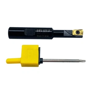90° Square Shoulder Indexable End Mill holder 3/8×1/2× 3 +APMT1135PDER insert - Picture 1 of 7