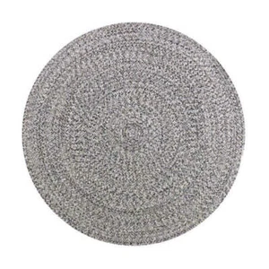 Scandinavian Round Steel Grey Rug 100 Rnd - Picture 1 of 3