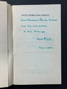 Louis EMIE " Hauts désirs sans absence " avec ENVOI, Seghers 1953 - Foto 1 di 2