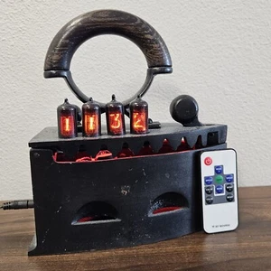 Dragomirescu Nixie Röhre Vintage Gusseisen Uhr multicolor RGB Hintergrundbeleuchtung - Bild 1 von 9