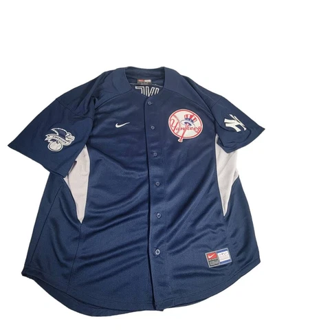 Mariano Rivera New York Yankees Nike Men Jersey Blue Short Sleeve MLB Logo XL Cover