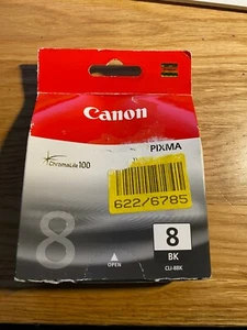Genuine Canon Pixma CLI-8BK Black Ink Cartridge - Picture 1 of 1