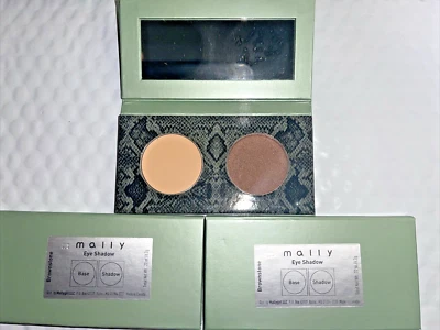 Lot of 3 Mally DUO POWDER EYESHADOW Neutral Shade Eye makeup BROWNSTONE NEW - Image 1 of 3
