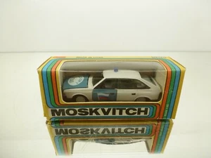 NOVOEXPORT USSR CCCP MOSKVITCH 2141 POLICE - WHITE 1:43 - FAIR IN BOX - 150 - Imagen 1 de 11
