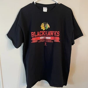 Camiseta Chicago Blackhawks XL Jerzees 100 % algodón - Imagen 1 de 9