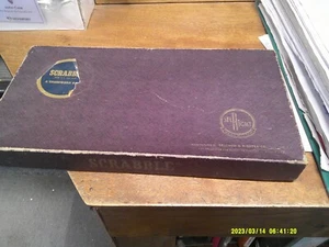 Scrabble Set Vintage Rare maroon Box all parts complete - Picture 1 of 5