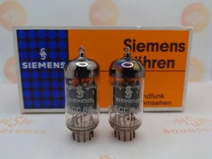 Siemens ECC83 Short Plates Matched Pair - Munich 1962 - Near NOS - Picture 1 of 8